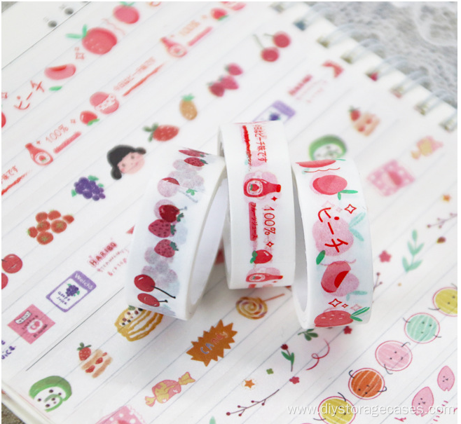 Cartoon Tape 60 Rolls DIY Decorative Stickers Box