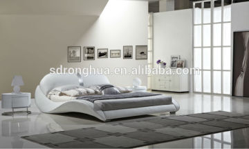 JY336 Canton European home furniture modern leather upholstered bed