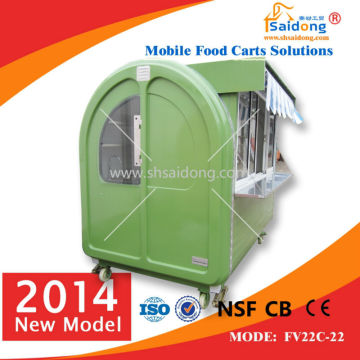 Best Price Mobile Hot Dog Cart crepe kiosk cart food vending cart