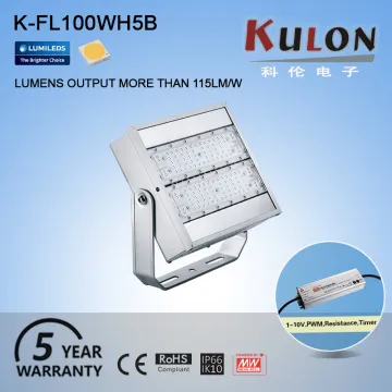 Full aluminum housing rectangular outdoor led flood light 100W