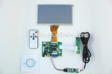 HDMI+2AV +VGA of LCD driver board +8 inch LCD panel with 800*480 + touch panel with control card+OSD keypad+Remote control