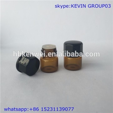 china wholesale 1/4 dram clear glass vial amber glass bottle