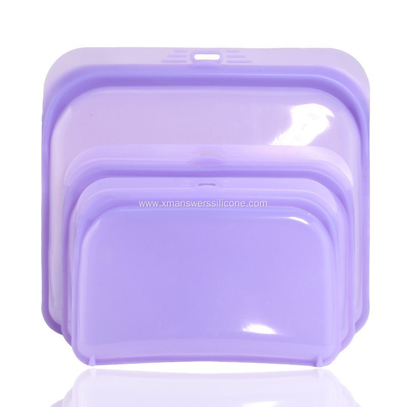 Reusable silicone food fresh bag silicone sandwich bag