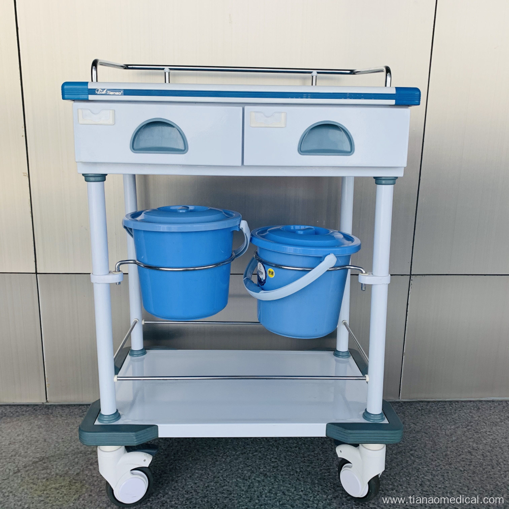 Hospital Steel ABS Ward Nursing Treatment Trolley