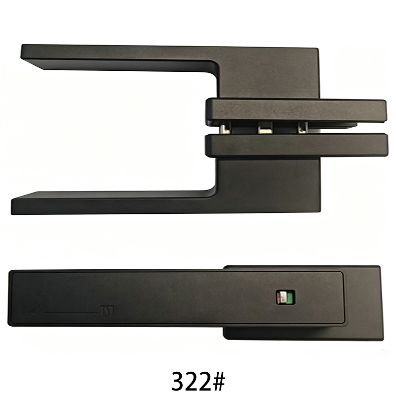 Cerradura silenciosa 322 para puerta abatible de aluminio con marco delgado