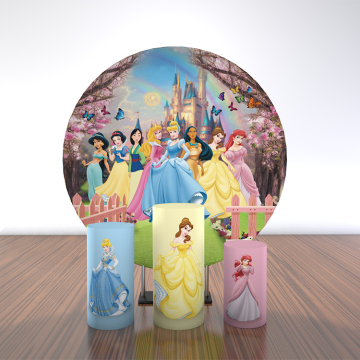 003 Couverture de tissu Princesse Disney avec cadre