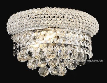 Classy crystal outdoor decoration modern wall light