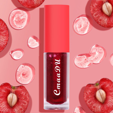 Strawberry Lip Balm with Moisturizing, Color Changing Gloss