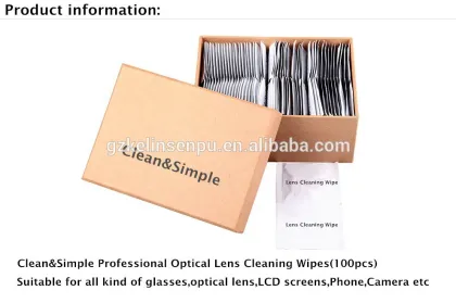 wet stength paper lens cleaning wipe