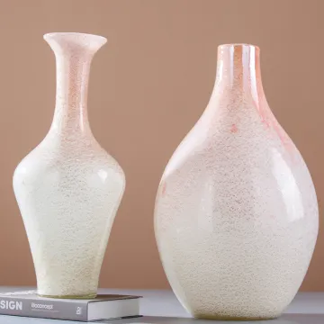 Art Deco-Inspired Opaque Glass Vase: A Stunning Addition to Your Tabletop or Wall Decor