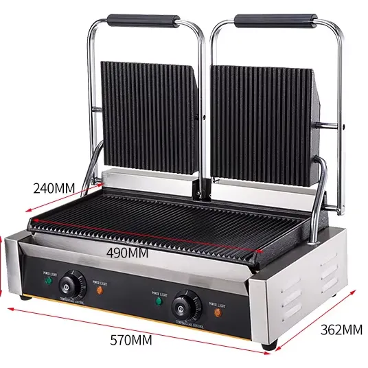 Electric Grills for Chicken, Breakfast Sandwiches, Hot Dogs, and Beef Barbecue