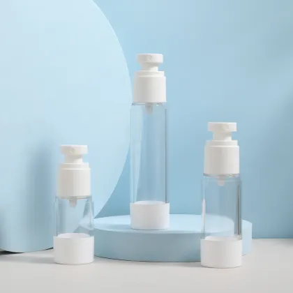 Transparent Lotion Bottle Cosmetic Packaging Airless Bottle