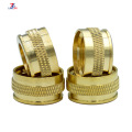 hex threading lock RIVETflange brass copper knurled nut