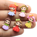 Résine belle petite fille mixte princesse Flatback Cabochon Scrapbook Kawaii bricolage embellissements accessoires