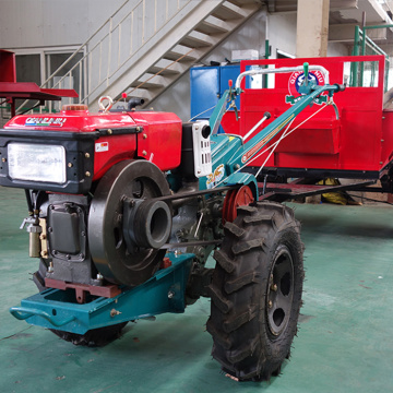 Venta caliente de alta calidad Pequeño tractor para caminar de 15 hp con cortacésped en Kenia