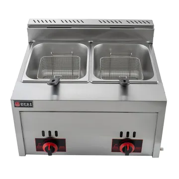 Hot sale commercial dual tank gas deep fryer