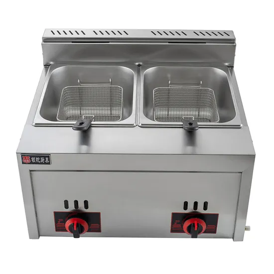 Hot sale commercial dual tank gas deep fryer