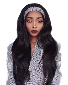 Rebecca color 38 inches long natural High Temperature wholesale hair wigs deep wave synthetic hair headband wig for black women