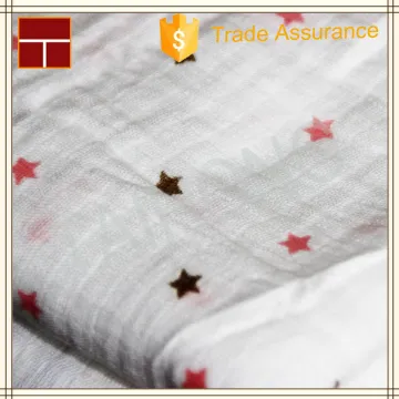 baby swaddle softtextile muslin swaddle blanket fabric in cotton textile