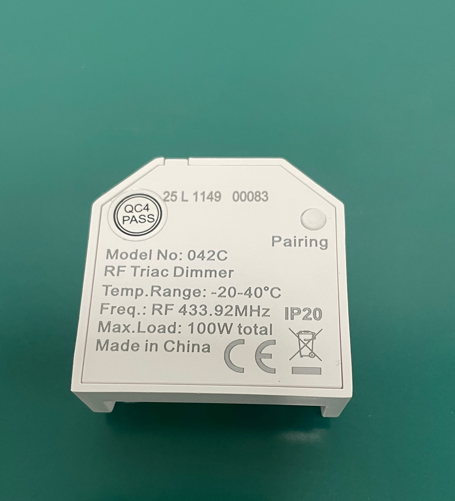 wireless dimmer with wall switch