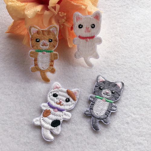 Katten Kleding Patches Opstrijkbare Strepen Badges Stickers