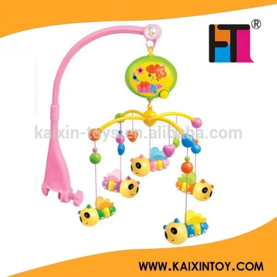 battery operated ABS non-toxic bee shape baby bed hanging toy