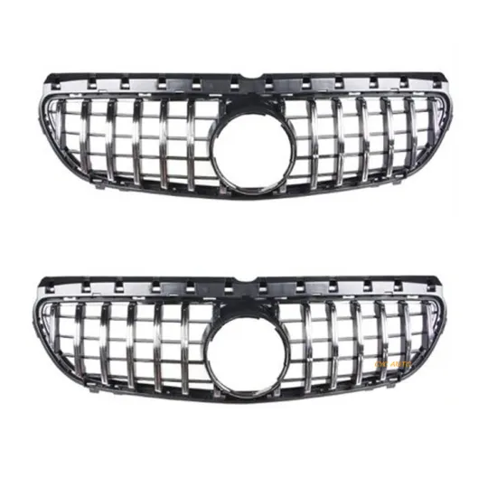 GT Style Center Grille Front Bumper Grill for Mercedes-Benz B-Class W246 (2015-2019) Facelift