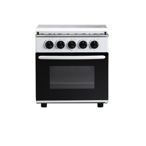 White body Freestanding Installation gas oven