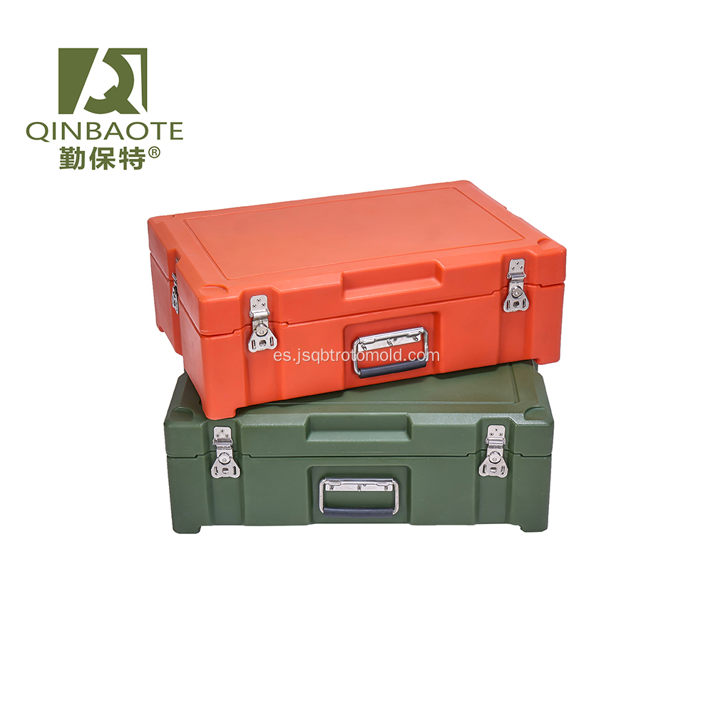 Caja de plástico moldeada de roto portátil