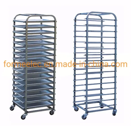 Bakery Machinery Rack Trays Trolley Frame Stainless Steel Trolley Cart
