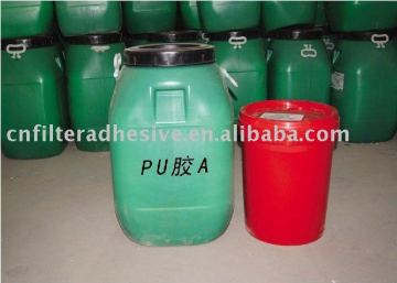 two component room temperature bonding for air filter