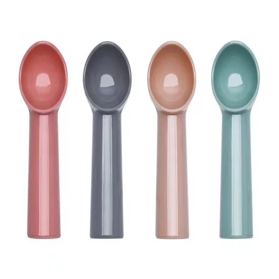 Popular Multi-Color Ice Cream Scooper Wholesale: Lightweight, Non-Stick Plastic Spoons Perfect for Fruit and Watermelon