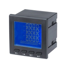 Display three-phase voltage ammeter LCD multifunction