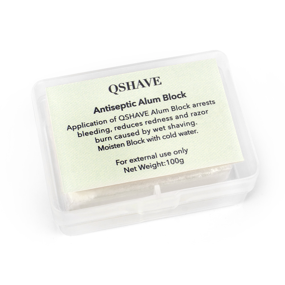 Qshave It Large Alum Block In Storage Case Soothing Aftershave