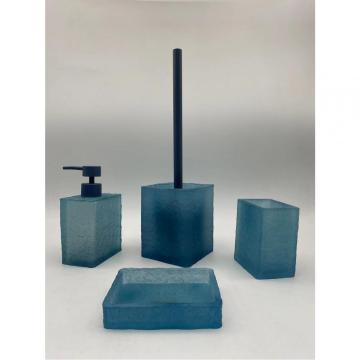 Sea Blue Bathroom Set Resin Bottle Customization