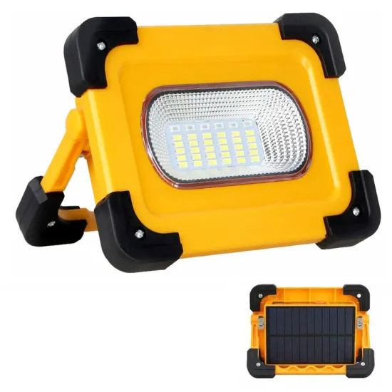 Rechargeable Solar Panel LED Work Light: Searchlight and Magnetic Flood Lamp for Car Repair