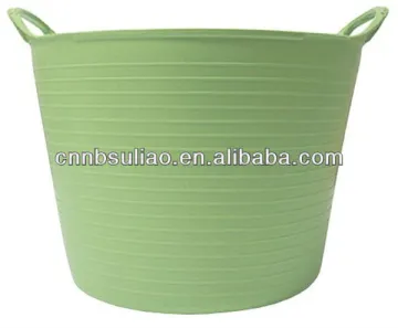 blue portable and flexible plastic garden barrel/water barrel