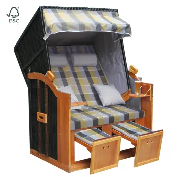 Modern Outdoor Beach Style Strandkorb - Cheap Wholesale Timber Foldout Chair for Sale