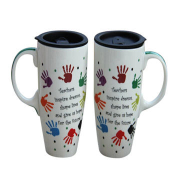 2014 promotional couples 500ml ceramic mugs, wholesale