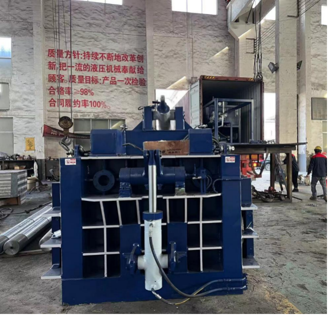 High Efficiency Horizontal Scrap Metal Baler Machine Press