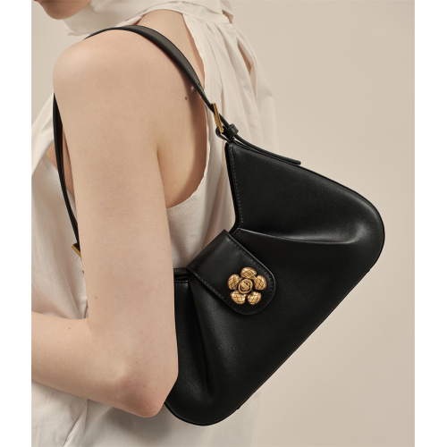 Niche Design Cowhide Baguette Elegant New Shoulder Bag