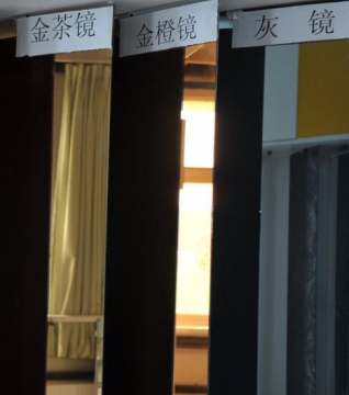 Golden bronze Grey Colored float silver mirror 4mm 5mm 6mm for furniture wardrobe mirrors
