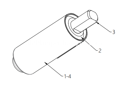 Dishwasher Soft Close Vane Damper
