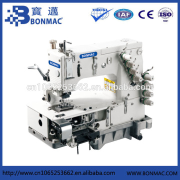 BM 1508 1-4 Multi Needle Flat-bed Double chainstitch waistbend sewing machine price with Horizontal Looper Movement Mechanism