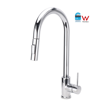 Modern Chrome Pull-Down Kitchen Faucet in 304SS Stainless Steel