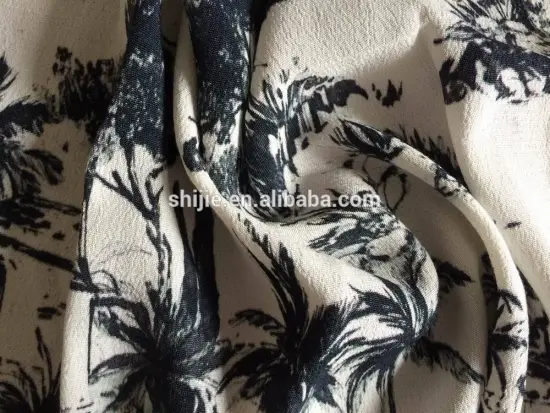 120D Viscose crepe for high end fashion garments/Printed high end viscose crepe fabric/120GSM viscose crepe