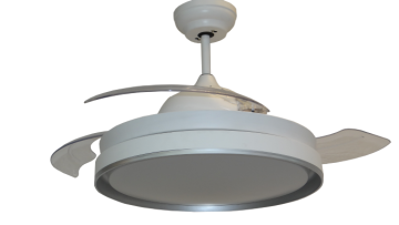 3 Blades Modern Retractable Ceiling Fan with LED