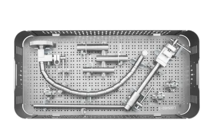 MED instruments with sterilization trays