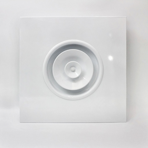 Diffuseur d&#39;air circulaire de plafond en aluminium avec cône réglable