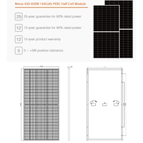 Comparing 360W and 375W 72-Cell Solar Panels with 9BB Half-Cell Technology
